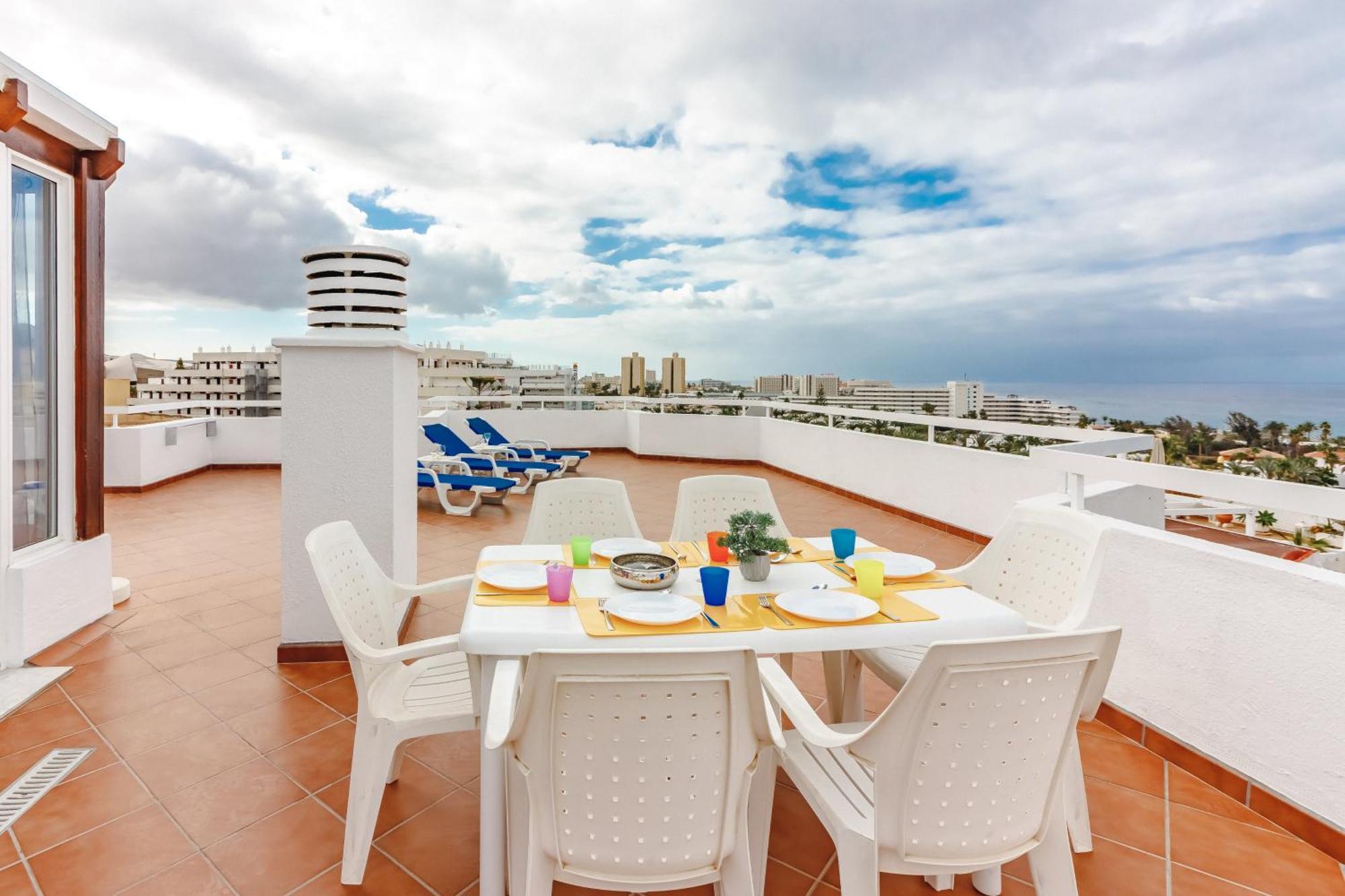 Costa Adeje Amazing Ocean View Bigterrace Apartment Playa Fanabe Exterior photo